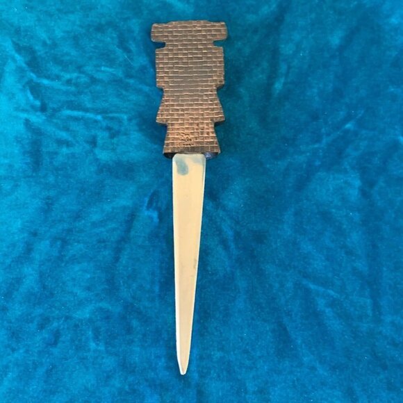 Vintage Kachina letter opener solid copper and silver tone Collector item - Picture 3 of 5